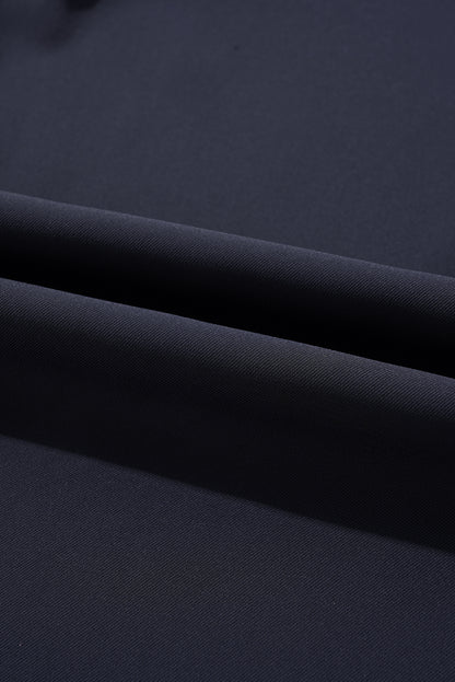 Dirty blue Dual Buttoned High Waist Pleated Wide Leg Pants